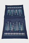 Runner "Winter Forest" blue New Year * cm